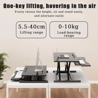 Bureau pliant pneumatique léger et portable à 2 niveaux avec cadre en aluminium pour postes de travail mobiles – Vente en gros
