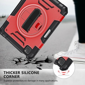 เคสแท็บเล็ตสำหรับงานจัดซื้อขาย B2B ทนทาน ป้องกันแรงกระแทก 360 องศา ° เคสเกราะพร้อมสายคล้องมือแบบหมุนได้สำหรับไอแพดแอร์ 4 <span class=keywords><strong>5</strong></span> และไอแพดโปร 11 นิ้ว - Product Image 5