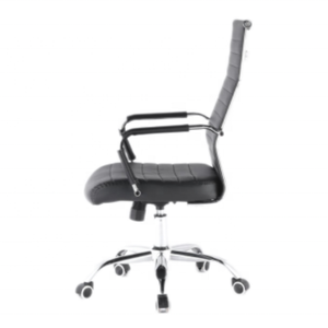 高級モダングレーセオエグゼクティブエルゴノミックボスバックコンピューターチェアピンク本物の会議室ファブリックレザーオフィスチェア - Product Image 3