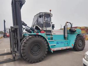 Chariot élévateur tout-terrain diesel KONECRANES 35 tonnes 4x4, mât monophasé, pneus pneumatiques, fourches 1000x1220mm, utilisé au port de Tianjin - Product Image 1