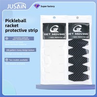 Protecteur de bord de raquette de pickleball, texture en fibre de carbone 3K, cuir PU, résistant à l'usure, anti-rayures