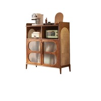 Armoire de rangement Foshan avec étagères, buffet de cuisine avec tiroirs, armoires de sol, meuble de rangement cannelé avec portes