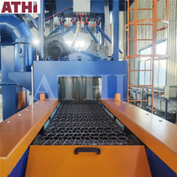 Machine de sablage à bande de treillis métallique en acier avec moteur et boîte de vitesses - Polissage manuel