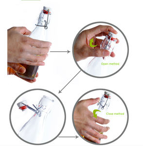 Groothandel Best Verkopende Kurk Custom Kleur Swing <span class=keywords><strong>Top</strong></span> Glas Bier Drank Drank Whisky Waterflessen Stoppers - Product Image 5