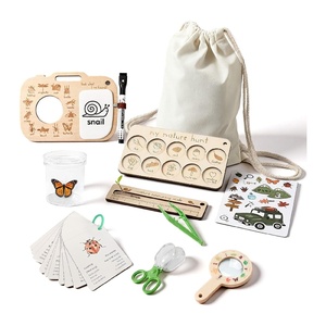 Coffret <span class=keywords><strong>de</strong></span> <span class=keywords><strong>jeu</strong></span> d'observation des insectes pour enfants : cartes éducatives, tableau d'observation, jouets d'extérieur, <span class=keywords><strong>jeu</strong></span> <span class=keywords><strong>de</strong></span> chasse au trésor pour le camping en plein air - Product Image 1