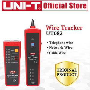 เครื่องตรวจสอบสาย UNI-T UT682 ได้รับการรับรองมาตรฐาน CE สำหรับสาย RJ11 RJ45 เครื่องค้นหาสายแลน เครื่องทดสอบสายเคเบิลแบบพกพาสำหรับเครือข่าย ผลิตในจีนแผ่นดินใหญ่ - Product Image 6