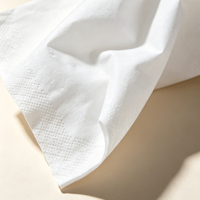 Boîte à mouchoirs personnalisée avec logo, encre à base d'eau de qualité alimentaire, serviettes en papier vierge premium pour restaurant