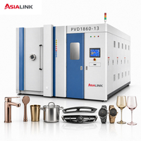 Machine de placage ionique PVD non toxique et respectueuse de la peau AsiaLink pour bijoux, vaisselle et raccords sanitaires