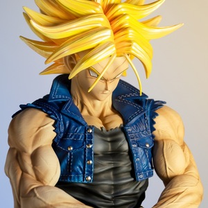 Statue debout <span class=keywords><strong>Super</strong></span> <span class=keywords><strong>Saiyan</strong></span> Trunks Dragon Bell GK en PVC, figurine d'anime avec épée, décoration de bureau, vente en gros - Product Image 3