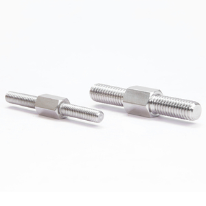 Vis à double extrémité hexagonale en acier inoxydable 304 de haute qualité, boulons hexagonaux à double filetage finition brute M3-M14 - Product Image 6