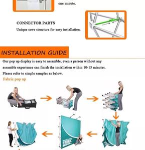 حامل منبثق من الألومنيوم شاشة خلفية 10 أقدام * 10 أقدام عرض موقف منبثق مستقيم - Product Image 3