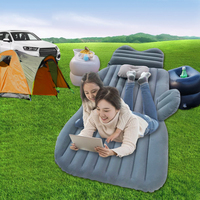 Colchón inflable con revestimiento de PVC para coche, cama para coche, colchón de aire flocado para coche, SUV plegable para colchón inflable, muebles para el hogar
