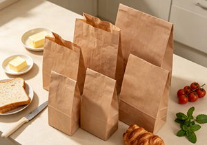 XINYUAN Eco-Friendly Recyclable Multi-Size Thick Paperboard Food Bags Folded Bottom Design Magnetic Closure Four-Color Printing - Product Image 3