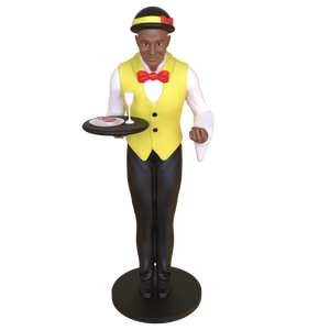 รูปปั้นบริกรเรซิ่นขนาดเท่าจริงรูปปั้นบริกรชายสั่งทำได้<span class=keywords><strong>พ่อบ้าน</strong></span>สำหรับตกแต่งร้านอาหารและตกแต่งบ้าน - Product Image 1