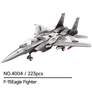 Wange 4001-4008 5005-5007 Collection d'avions de combat et d'hélicoptères Jouet de construction éducatif en plastique pour enfants garçons - Product Image 5