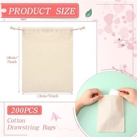 Sac à poussière en toile de coton biologique durable et réutilisable avec logo personnalisé imprimé, pochette à bijoux - Mode vintage printemps été