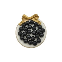 Vente en gros de perles rondes en ABS à demi-trou de 6 à 18mm Imitation de perles pour bijoux et vêtements
