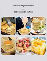 Machine à soufflés professionnelle pour Mochi et Takoyaki, contrôle numérique, électrique/gaz, en acier inoxydable 304, pour hôtels et boulangeries