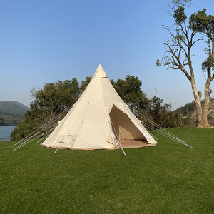 Tente de glamping pyramidale en toile et aluminium pour quatre saisons, modèle Outdoor Brighten 20 - Product Image 3