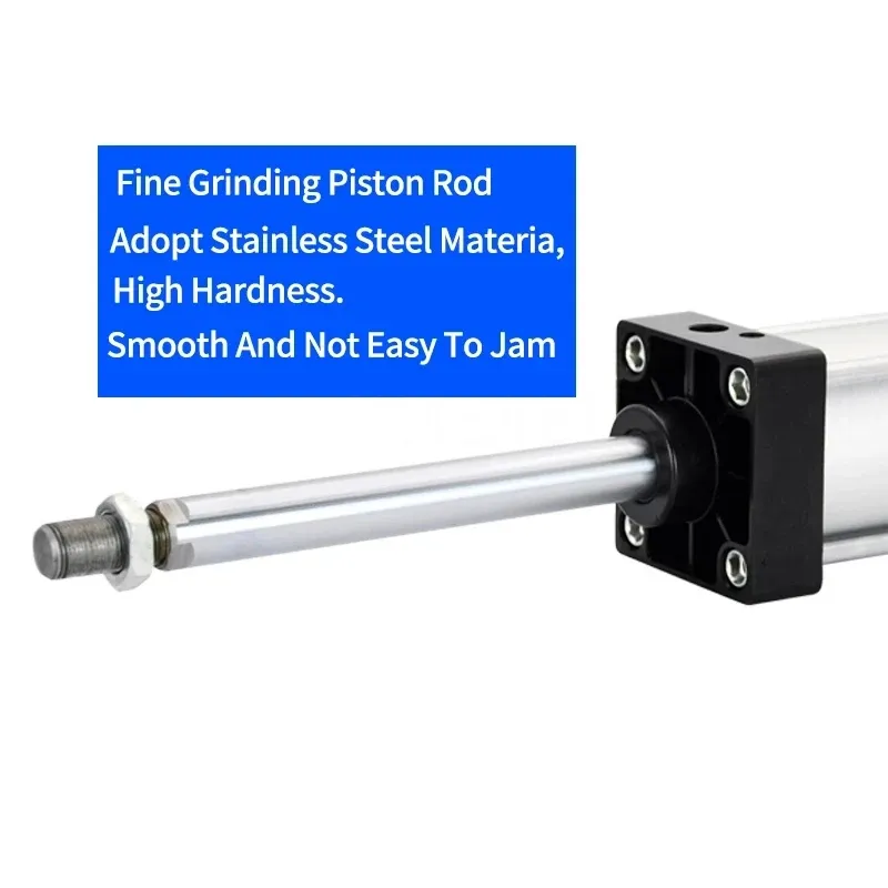 Đột quỵ Rod kéo Telescopic nén khí nén RAM đôi diễn xuất giá điện Piston xi lanh không khí