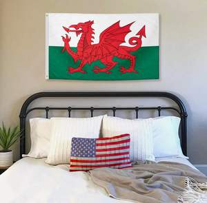 Оптовая продажа, высокое качество, 3 Х5 футов, двойная прошивка, дешевая цена, полиэстер, большие флаги страны с изображением дракона и Уэльса - Product Image 2