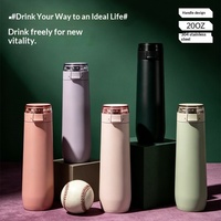 Mug à café portable avec couvercle rabattable, bouteille en acier inoxydable 304, gobelet isotherme grande capacité, boucle de transport, vaisselle de voyage