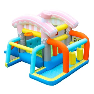 Château gonflable familial en PVC épaissi pour enfants, utilisation à domicile et en extérieur, avec toboggan gonflable - Product Image 6