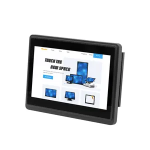 Hot selling square lcd monitor 7 inch usb touch with power supply monitor