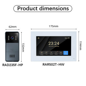 Vidéophone à 2 fils avec transfert d'appel entre moniteurs, connexion fiable par câble 4 fils <span class=keywords><strong>pour</strong></span> communautés résidentielles - Product Image 2