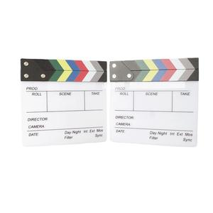 KAZHI Professionnel Acrylique <span class=keywords><strong>Clapper</strong></span> Board DYB-m TV Film Home Movie Action Scenes Director Film Photo Studio Accessoires - Product Image 1