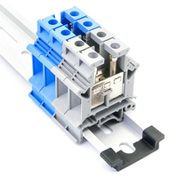 Bloc de jonction à vis pour rail DIN, robuste, pour courant élevé, contrôle industriel électrique, UK16 12-4AWG 4-16mm
