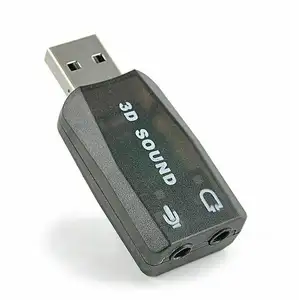 USB 5.1 all'adattatore Stereo della scheda Audio della cuffia avricolare 3D della cuffia avricolare del Mic di 3.5mm