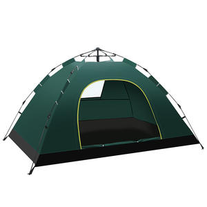 Outdoor Travel Hiking Folding Portable Windproof <b>Waterproof</b> Oxford Double Layer Four-season Automatic Dome <b>Tent</b> - Product Image 2