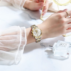Pour OLEVS 2897 femmes montres à Quartz en acier inoxydable étanche diamant Design montres-bracelets Logo personnalisé <span class=keywords><strong>montre</strong></span> pour dame Rejoles Ma - Product Image 5