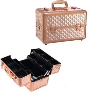 Leer Make up Koffer Alu Beauty Case coin capsule aluminum case