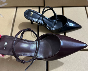 M*G pour femmes, Baotou, nouvelle collection automne 2025, escarpins synthétiques à bout <span class=keywords><strong>pointu</strong></span> et <span class=keywords><strong>talon</strong></span> <span class=keywords><strong>aiguille</strong></span> de 6-8 cm, avec bride enveloppante - Product Image 2