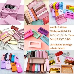 Super Soft Lash C D Curl Russian Volume <strong>Eyelash</strong> <strong>Extension</strong> 0.07mm Cashmere Silk Individual Lash <strong>Extension</strong> Trays - Product Image 6