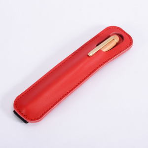 Ensemble cadeau de papeterie personnalisé, étui à stylos, pochette, petit étui à crayons en cuir véritable - Product Image 2