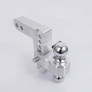 2024 receptor de alta calidad, camión de remolque ajustable de aluminio, montaje de bola de enganche de doble caída - Product Image 5