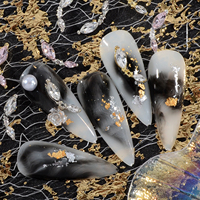 Charmes pour ongles en cristal 3D de luxe - Décorations de manucure en strass brillant (20 pièces/paquet)