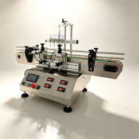 Machine de remplissage de liquides à pompe magnétique LT-MPF4B avec contrôle de vitesse indépendant pour boissons, lait, sauces, vin, parfums