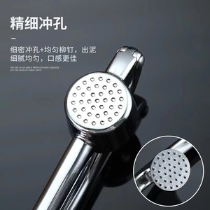 Prensa de ajo de acero inoxidable, picadora manual de ajo, herramienta de cocina para exprimir y pelar ajo - Product Image 3