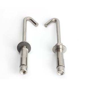 Ancre en acier inoxydable à <span class=keywords><strong>crochet</strong></span> droit, boulon <span class=keywords><strong>d</strong></span>'expansion pour carrelage, ancre résistante à la corrosion - Product Image 1
