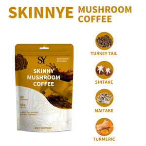 Comprar Granel De Alta Qualidade Magro Cogumelo Café com Cauda De Turquia e Extrato De Açafrão Suporte Foco Mental Promover Energia Limpa - Product Image 2