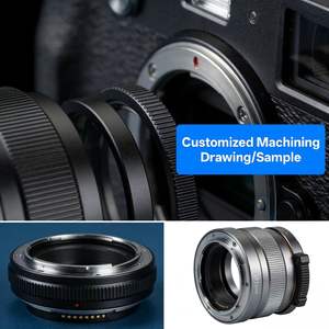 Collier d'objectif en aluminium anodisé de précision usiné CNC (tournage et fraisage) avec une précision de 0,001 mm, adaptateur optique pour montage de caméra pour la photographie - Product Image 3