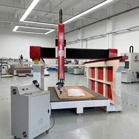 Routeur en mousse de polystyrène 4 axes 3D CNC Machine de façonnage de planches de surf grand format Composants de base Machine de sculpture de type moteur