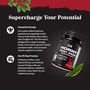 Meilleure Vente Gélules Premium d'Extrait d'Épimède et de Racine de Maca 9 en 1, Compléments pour Adultes pour un Boost d'Énergie et une Amélioration de l'Endurance - Product Image 3