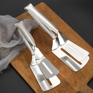 1 pince de cuisine en acier inoxydable avec poignée, pour pain, viande, salade, spatule de cuisson, ustensile de cuisine domestique - Product Image 5