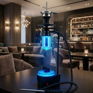 Chicha tendance à éclairage d'ambiance, chambre acrylique inversée, vaporisateur haute capacité, style gravité, pour bars lounge et boîtes de nuit - Product Image 2