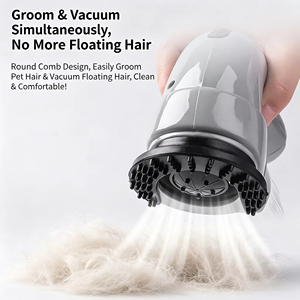 Épilateur électrique portable à piles, outil de toilettage pour chiens et chats, avec tête de massage en silicone, brosse pour animaux de compagnie 2 en 1 - Product Image 3